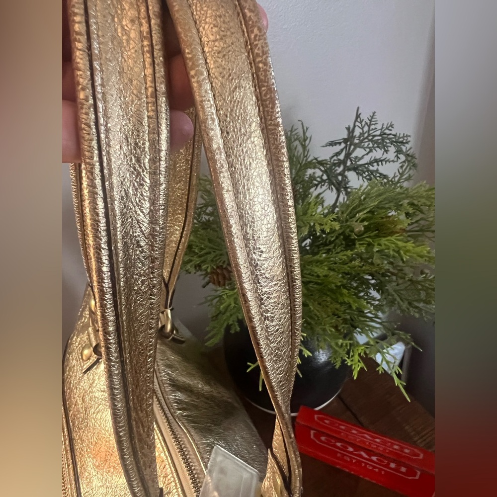 Coach Gold Poppy Tote - Picture 6 of 12